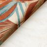 Tecido para exteriores Lona Folhas grandes – natural/terracota,  thumbnail number 4