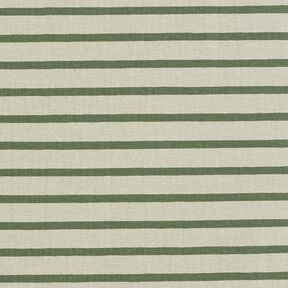 Jersey de algodão Riscas estreitas e largas – verde amarelado/verde-pinheiro, 