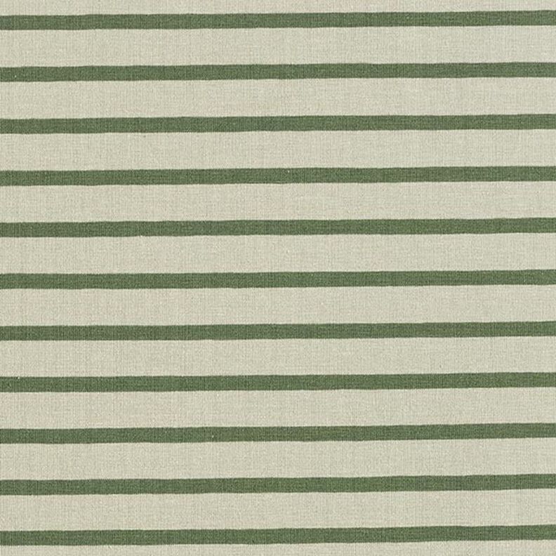 Jersey de algodão Riscas estreitas e largas – verde amarelado/verde-pinheiro,  image number 1