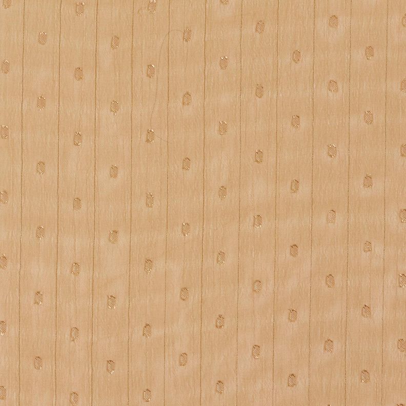 Chiffon Dobby Metálico Riscas de Giz – bege escuro/prata metálica,  image number 1