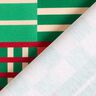 Tecido para decoração Meio linho Panamá Formas modernas – verde zimbro/vermelho escuro,  thumbnail number 4