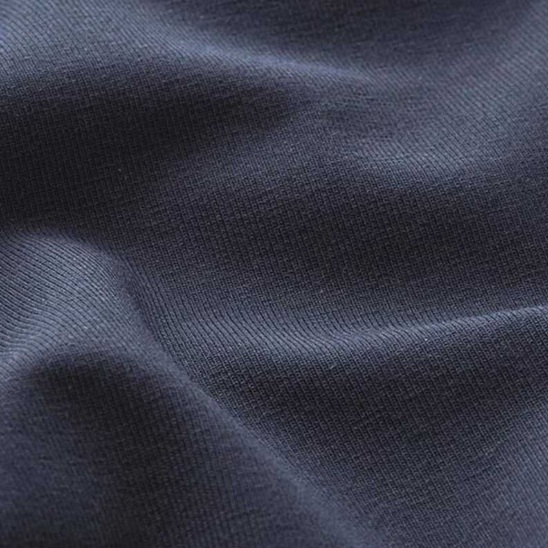 Jersey de algodão médio liso – azul-noite,  image number 4