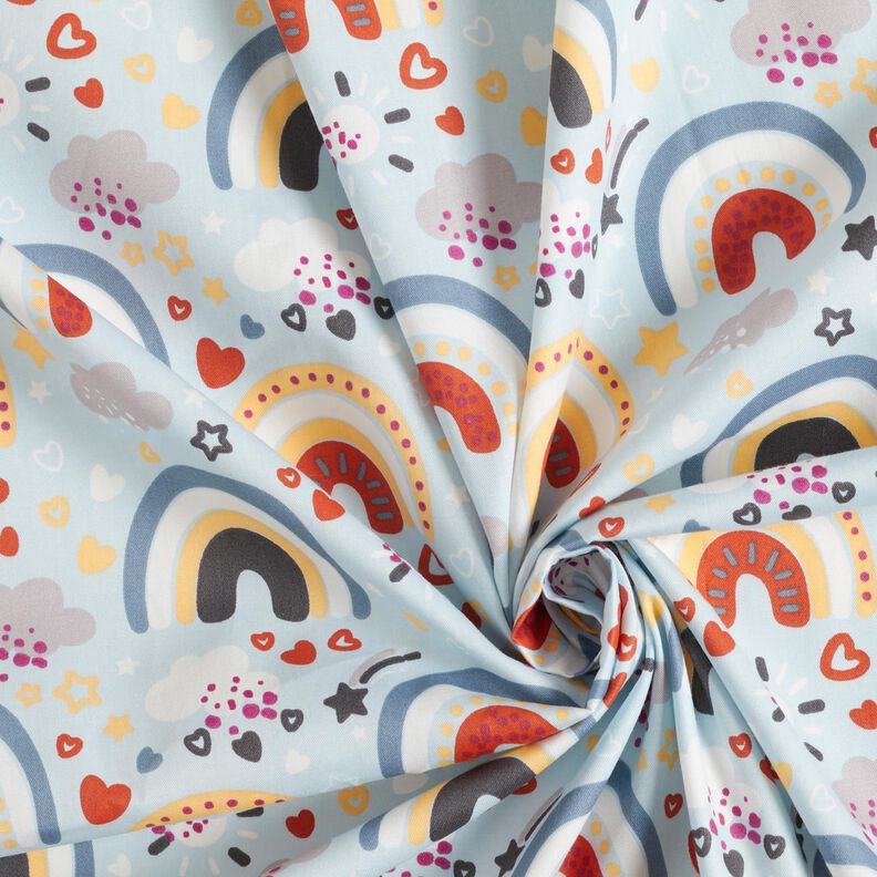 Popelina Arco-íris – azul claro,  image number 3