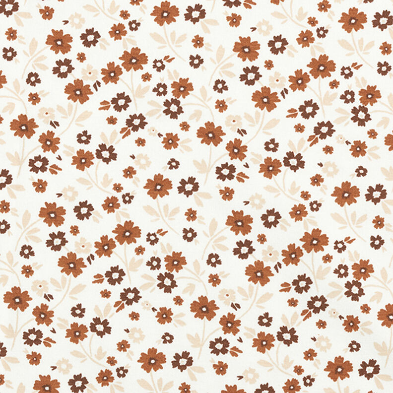 Jersey de algodão Flores no prado  – branco sujo,  image number 1