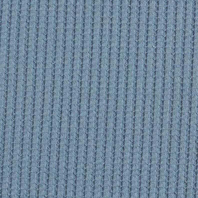 Jersey favos de algodão lisa – azul ganga,  image number 4