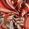Tecido para decoração Gobelina Semicírculos abstratos – terracota/verde,  thumbnail number 3