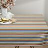 Tecido para toalhas de mesa Riscas finas – branco/azul,  thumbnail number 7