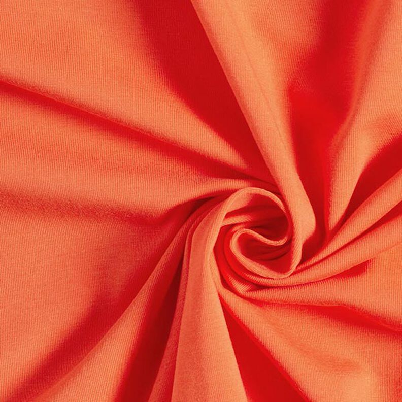 Jersey de algodão Médio Liso – laranja,  image number 1