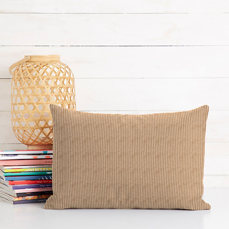 Bombazine larga pr&eacute;-lavada Liso &ndash; bege,  image number 11