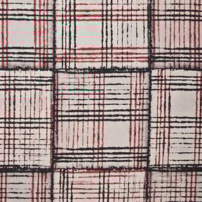 Tecido para blusas Xadrez esbatido &ndash; cinzento-p&eacute;rola, 