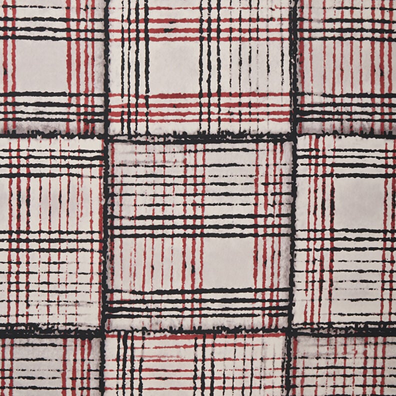 Tecido para blusas Xadrez esbatido &ndash; cinzento-p&eacute;rola,  image number 1