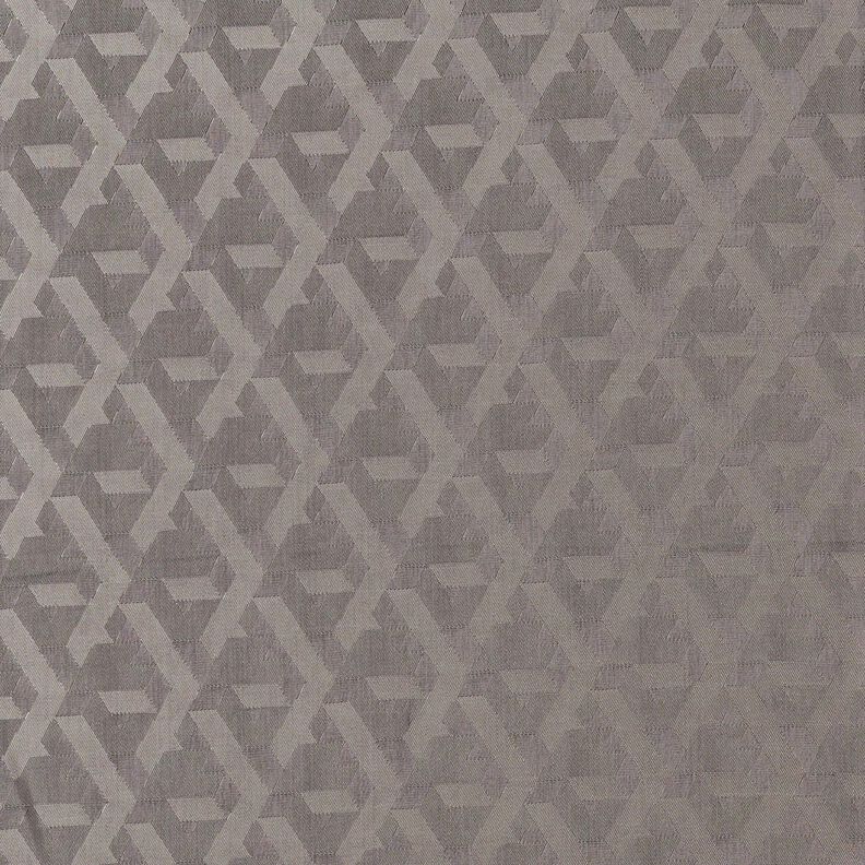 Tecido para forro Jacquard Formas geométricas – cinzento,  image number 1