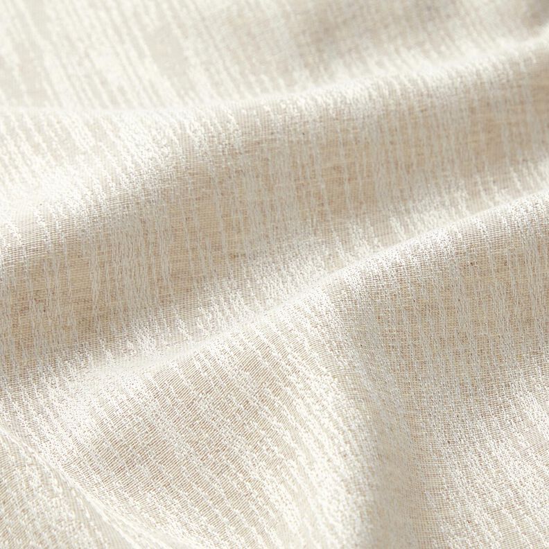 Tecido para decoração Jacquard Tecido abstrato reciclado – natural,  image number 2