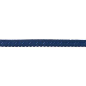 Fita de nastro elástica Renda [12 mm] – azul-marinho, 