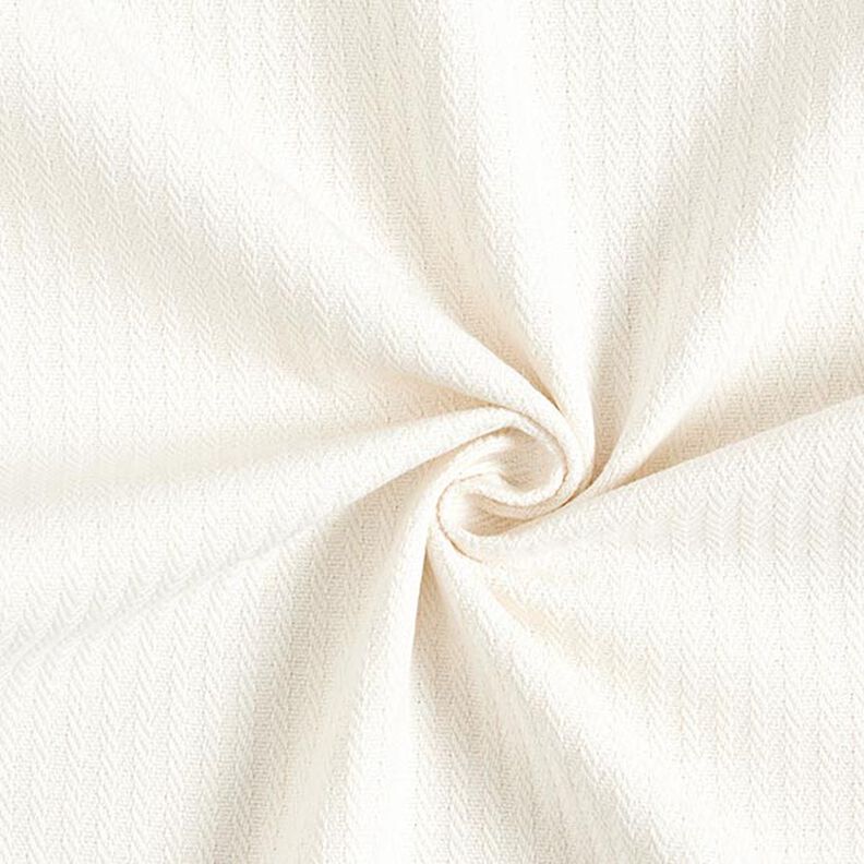 Tecido para decoração Jacquard Riscas discretas – branco sujo,  image number 1