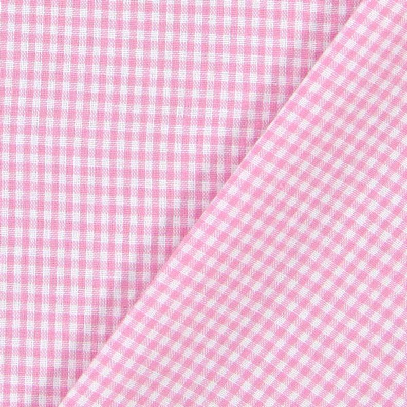 Tecido de algodão Xadrez Vichy 0,2 cm – rosa/branco,  image number 3