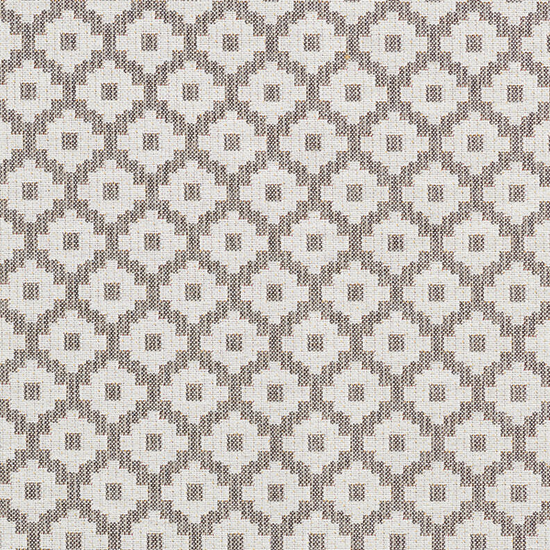 Tecido para exteriores jacquard Losangos – cinzento,  image number 1