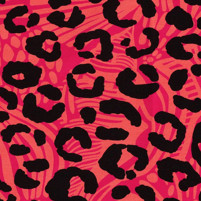 French Terry Sweat de verão Leo e flores – pink/laranja,  image number 5