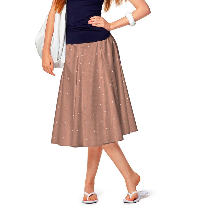 Popelina de algodão Corações delicados – cobre,  image number 6