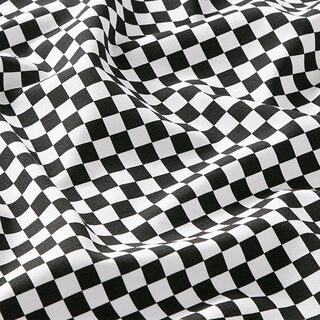 Jersey de algodão Tabuleiro de xadrez [9 mm] – preto/branco, 