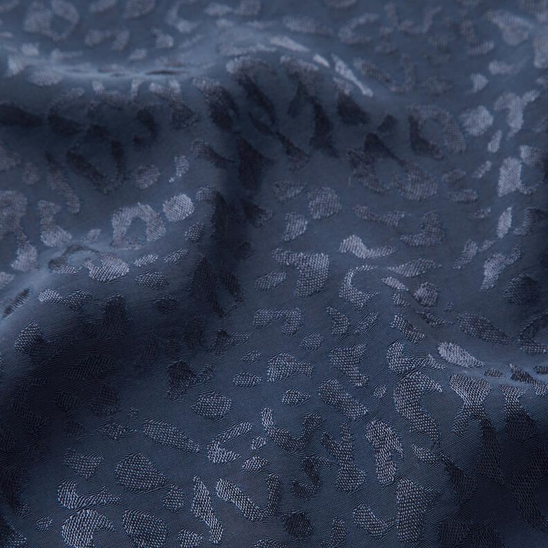 Tecido de viscose Padrão Leo – azul-noite,  image number 3
