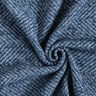 Tecido para sobretudos Mistura de lã Ziguezague – azul-marinho,  thumbnail number 3