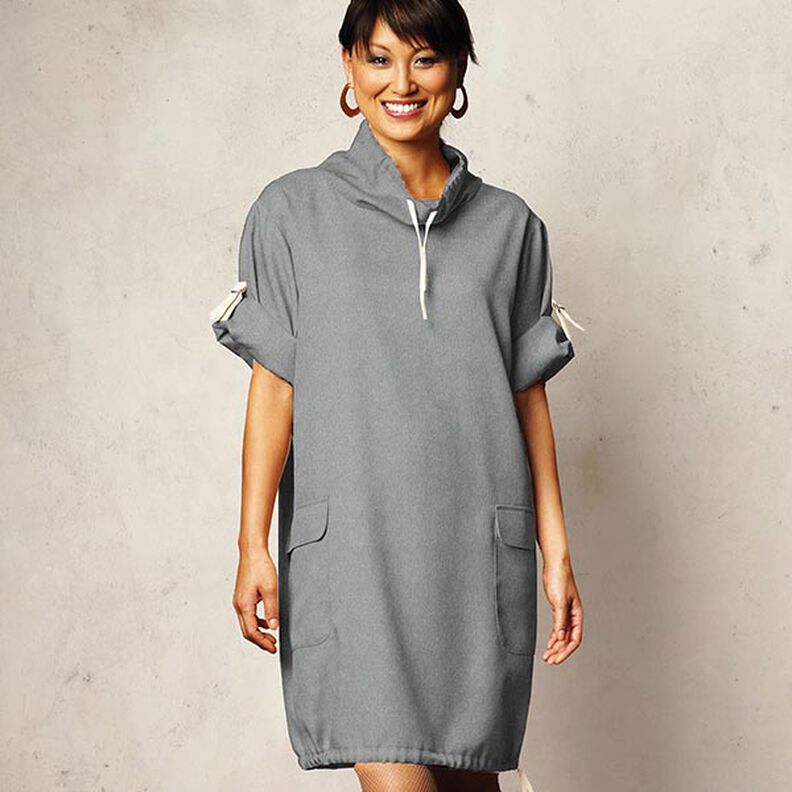 Tecido polar de algodão Liso – cinzento,  image number 7