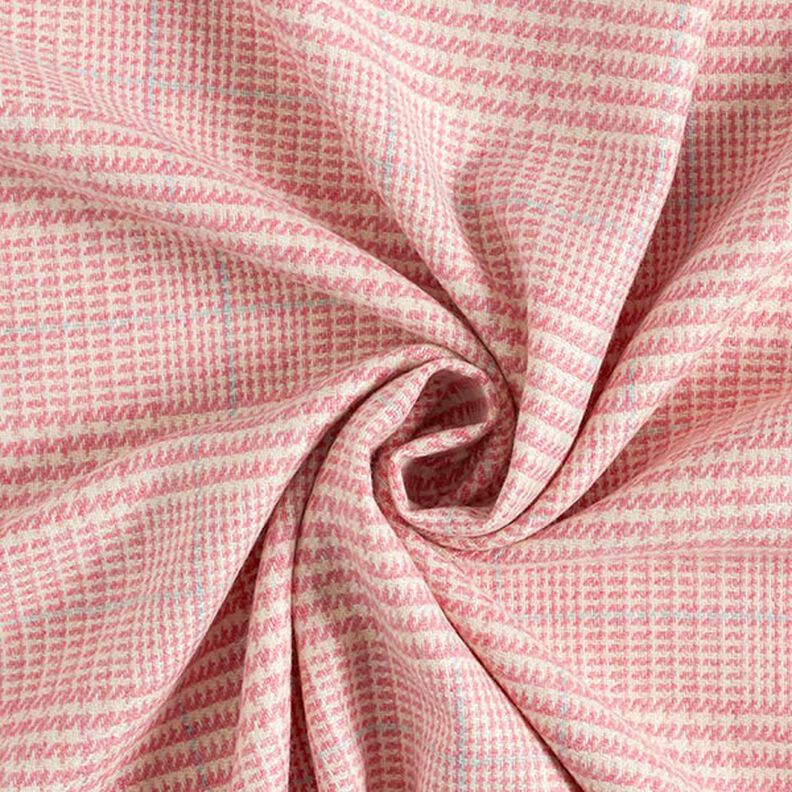 Tecido de lã Príncipe de Gales – rosa,  image number 5