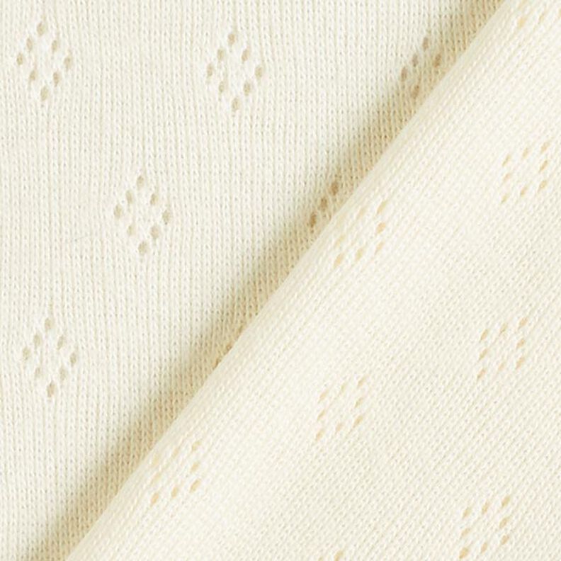 Jersey malha fina com padrão perfurado – branco sujo,  image number 3