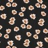 Tecido de viscose Flores delicadas – preto/damasco,  thumbnail number 1