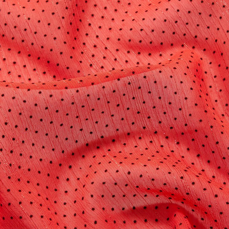 Chiffon Riscas brilho e Pintinhas – vermelho,  image number 2