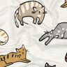 Jersey de algod&atilde;o Gatos | Poppy Fabrics &ndash; natural/castanho,  thumbnail number 2