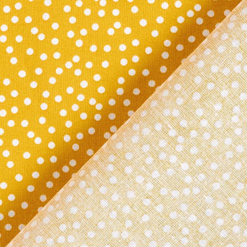 Tecido de algodão Cretone Pintas irregulares – amarelo-caril,  image number 5