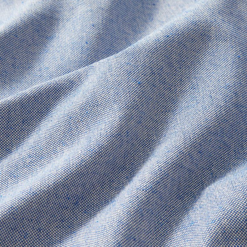 Tecido para decoração Meio linho Panamá de duas cores – azul real/natural,  image number 2