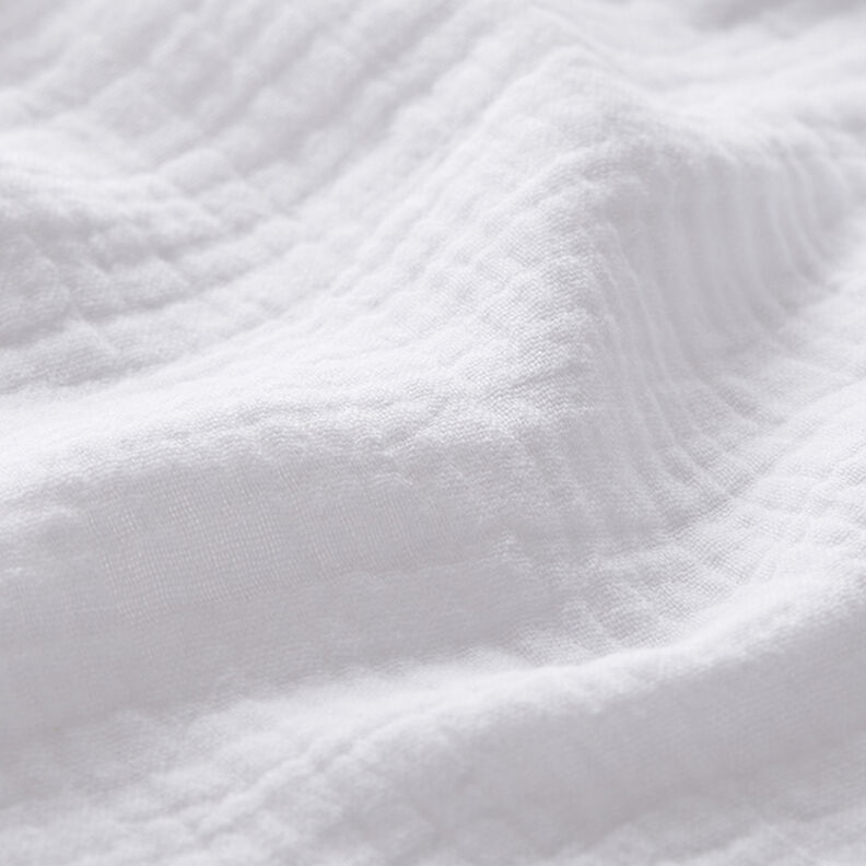 Musselina/ Tecido plissado duplo – branco,  image number 3