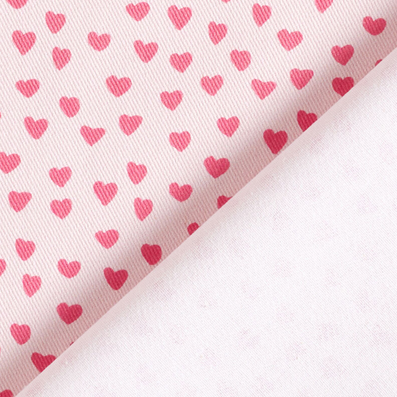 Tecido para decoração Sarja de algodão Mini corações – rosa-claro,  image number 4