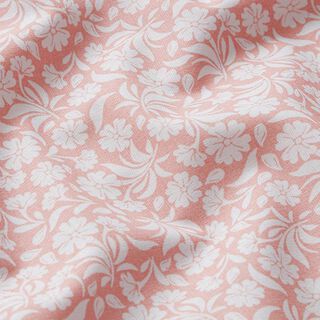 Popelina de algodão Prado de flores – rosa, 