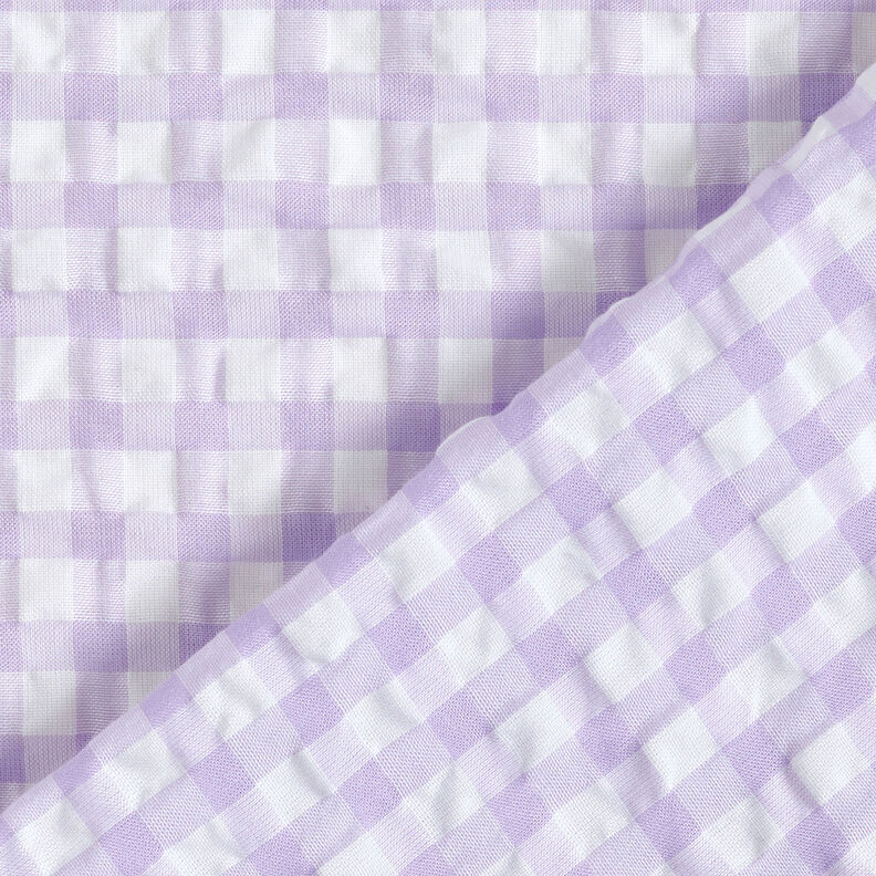Anarruga Xadrez Vichy grande – branco/vermelho violeta pálido,  image number 4