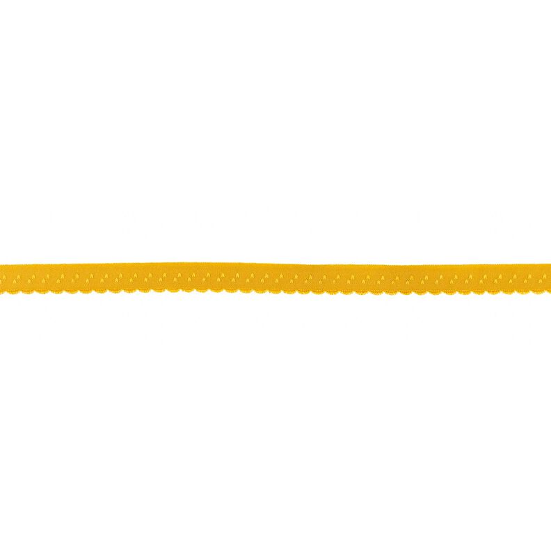 Fita de nastro elástica Renda [12 mm] – mostarda,  image number 1
