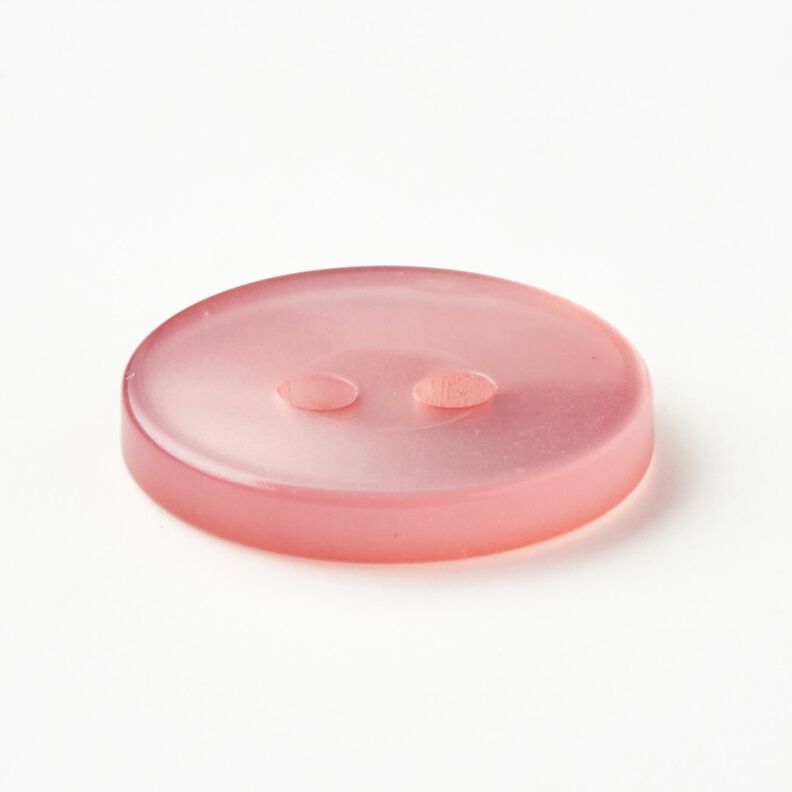 Botão de 2 furos brilhante [Ø 15 mm] – rosa,  image number 2