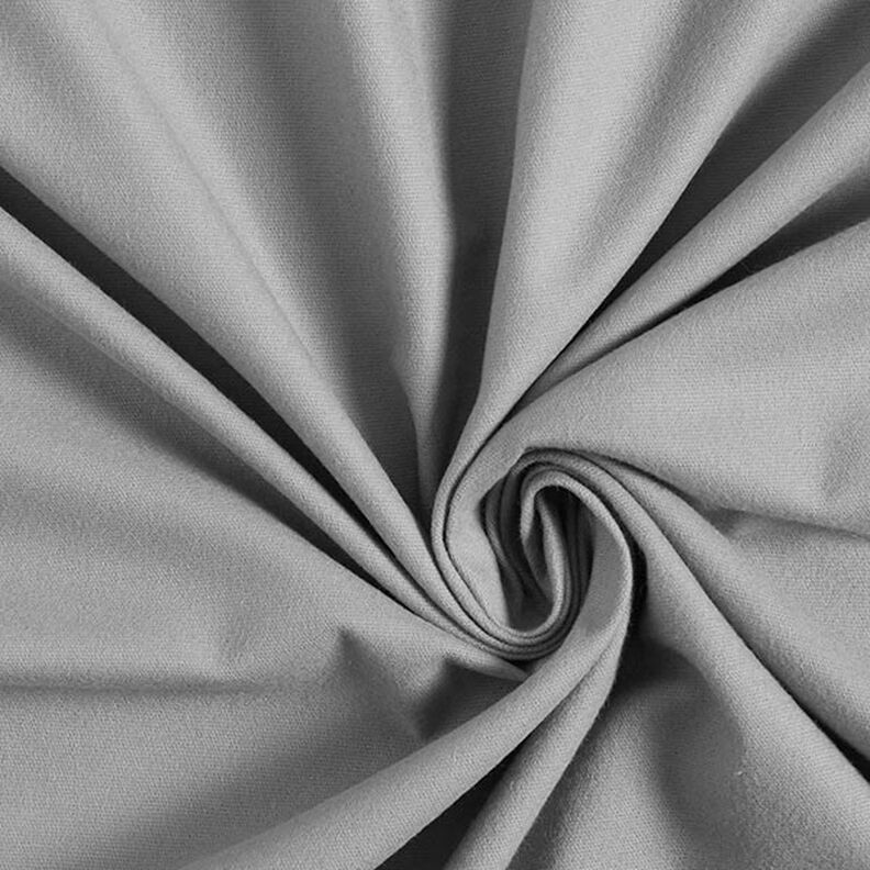 Flanela de algodão Liso – cinzento claro,  image number 1