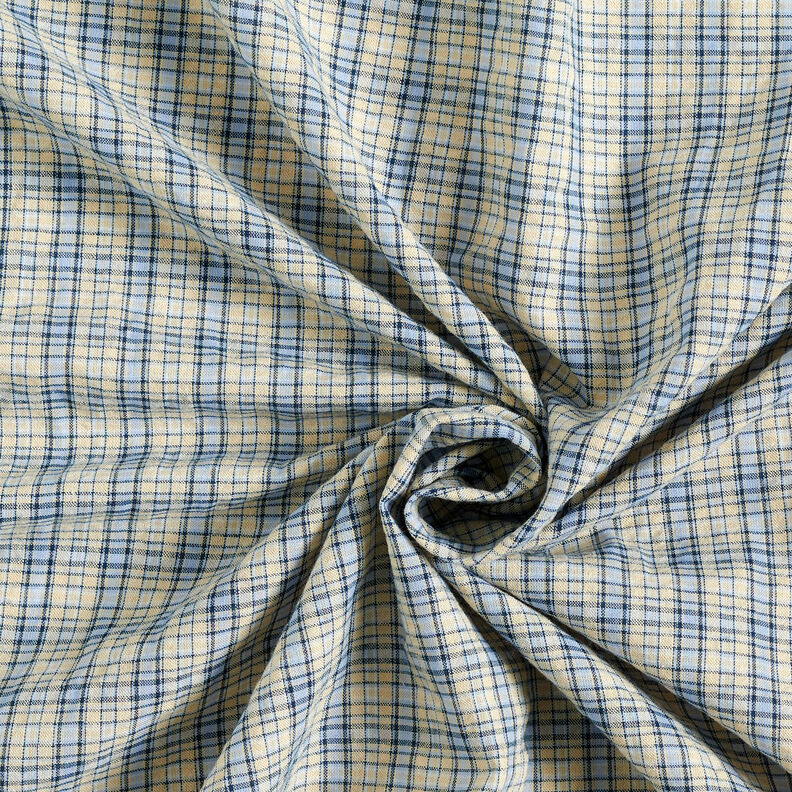 Mistura de algodão Xadrez – amêndoa/azul claro,  image number 4
