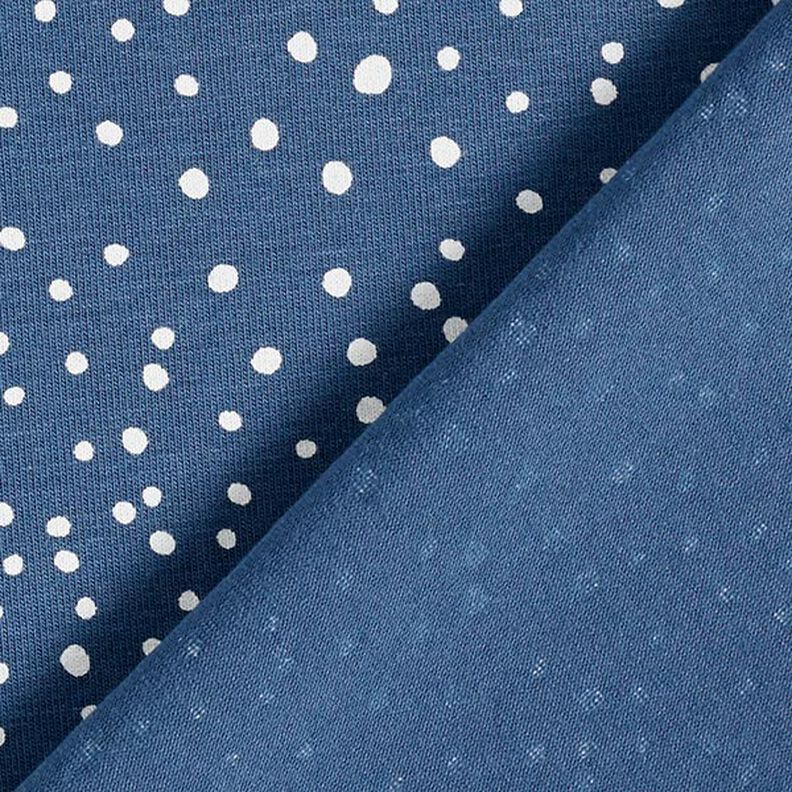 Jersey de algodão Pintas irregulares – azul ganga,  image number 4
