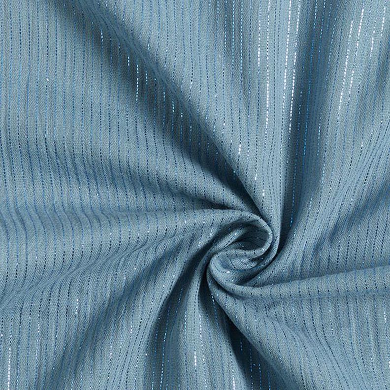 Musselina de algodão com riscas cintilantes – azul-pomba,  image number 4