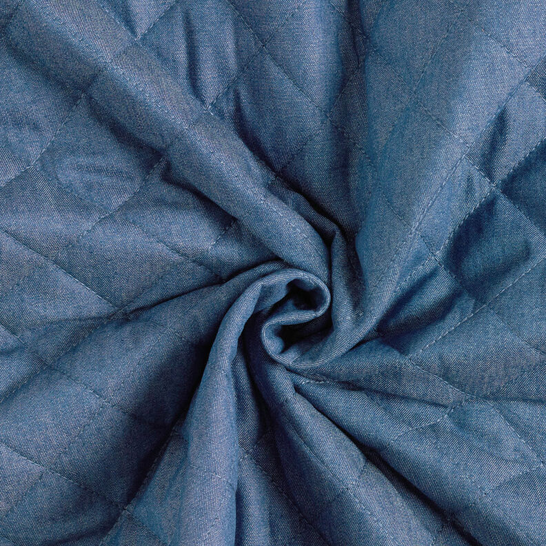 Tecido acolchoado Chambray Liso – azul ganga,  image number 5