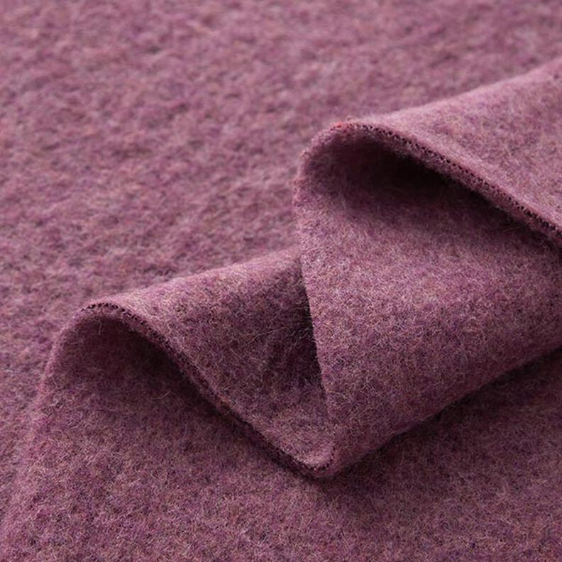 Mistura de lã pisoada Melange – uva,  image number 3