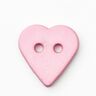 Botão de coração [Ø 15 mm] – rosa,  thumbnail number 1