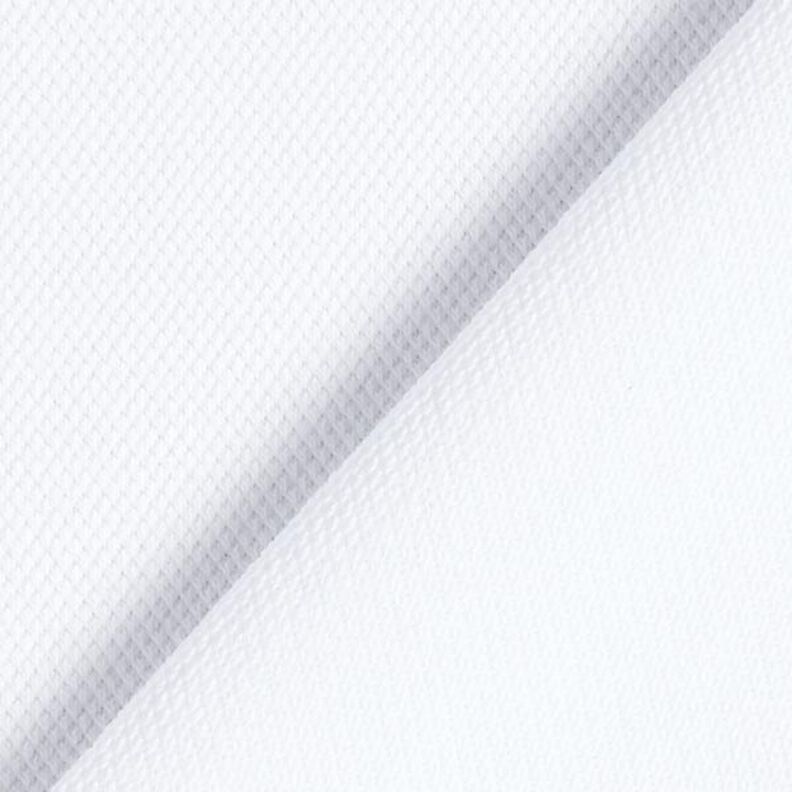 Jersey de algodão Tecido piqué fino – branco,  image number 3