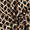Jersey de viscose Padrão entrançado brilhante – preto/damasco,  thumbnail number 3