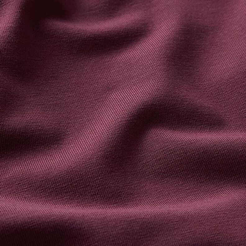 GOTS Jersey de algodão | Tula – beringela,  image number 2